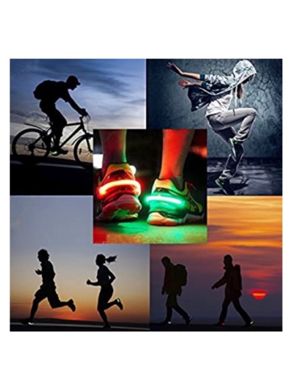 5 LED Safety Shoe Clips